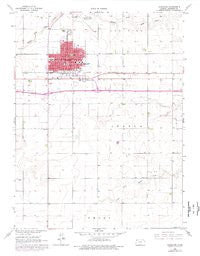 Goodland Kansas Historical topographic map, 1:24000 scale, 7.5 X 7.5 Minute, Year 1966