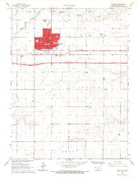 Goodland Kansas Historical topographic map, 1:24000 scale, 7.5 X 7.5 Minute, Year 1966