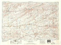 Goodland Kansas Historical topographic map, 1:250000 scale, 1 X 2 Degree, Year 1957