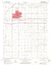 Goodland Kansas Historical topographic map, 1:24000 scale, 7.5 X 7.5 Minute, Year 1966