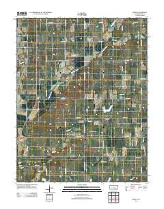Gordon Kansas Historical topographic map, 1:24000 scale, 7.5 X 7.5 Minute, Year 2012
