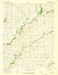 Gordon Kansas Historical topographic map, 1:24000 scale, 7.5 X 7.5 Minute, Year 1961