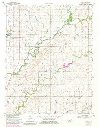 Gordon Kansas Historical topographic map, 1:24000 scale, 7.5 X 7.5 Minute, Year 1961