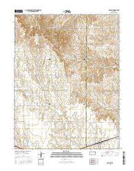 Gorham Kansas Current topographic map, 1:24000 scale, 7.5 X 7.5 Minute, Year 2015