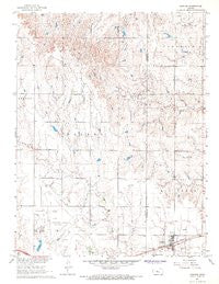 Gorham Kansas Historical topographic map, 1:24000 scale, 7.5 X 7.5 Minute, Year 1967