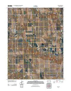 Gove Kansas Historical topographic map, 1:24000 scale, 7.5 X 7.5 Minute, Year 2012