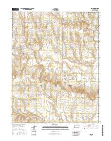 Gove Kansas Current topographic map, 1:24000 scale, 7.5 X 7.5 Minute, Year 2015