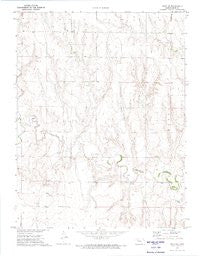 Gove NE Kansas Historical topographic map, 1:24000 scale, 7.5 X 7.5 Minute, Year 1972