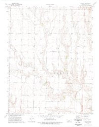 Gove SE Kansas Historical topographic map, 1:24000 scale, 7.5 X 7.5 Minute, Year 1974