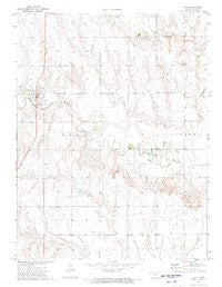 Gove Kansas Historical topographic map, 1:24000 scale, 7.5 X 7.5 Minute, Year 1972