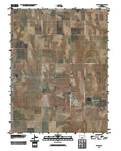 Gove NE Kansas Historical topographic map, 1:24000 scale, 7.5 X 7.5 Minute, Year 2009