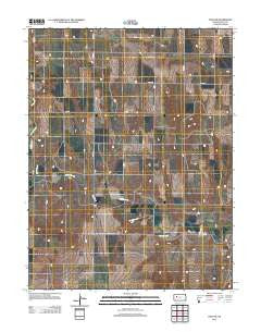 Gove NE Kansas Historical topographic map, 1:24000 scale, 7.5 X 7.5 Minute, Year 2012