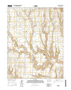 Gove SE Kansas Current topographic map, 1:24000 scale, 7.5 X 7.5 Minute, Year 2015