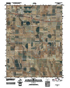 Grainfield Kansas Historical topographic map, 1:24000 scale, 7.5 X 7.5 Minute, Year 2009