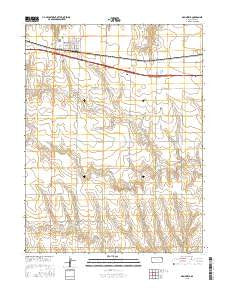 Grainfield Kansas Current topographic map, 1:24000 scale, 7.5 X 7.5 Minute, Year 2015