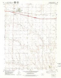 Grainfield Kansas Historical topographic map, 1:24000 scale, 7.5 X 7.5 Minute, Year 1979