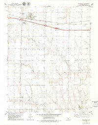 Grainfield Kansas Historical topographic map, 1:24000 scale, 7.5 X 7.5 Minute, Year 1979