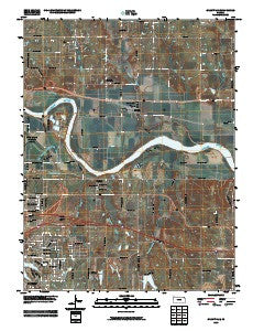 Grantville Kansas Historical topographic map, 1:24000 scale, 7.5 X 7.5 Minute, Year 2009