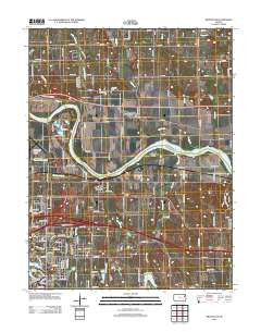 Grantville Kansas Historical topographic map, 1:24000 scale, 7.5 X 7.5 Minute, Year 2012