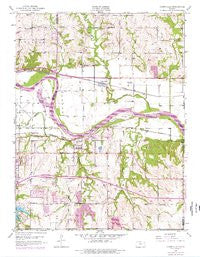 Grantville Kansas Historical topographic map, 1:24000 scale, 7.5 X 7.5 Minute, Year 1950
