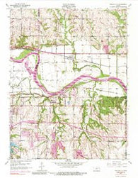 Grantville Kansas Historical topographic map, 1:24000 scale, 7.5 X 7.5 Minute, Year 1950