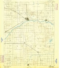 Great Bend Kansas Historical topographic map, 1:125000 scale, 30 X 30 Minute, Year 1891