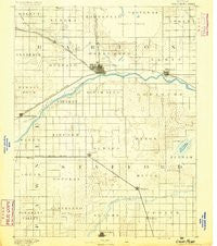 Great Bend Kansas Historical topographic map, 1:125000 scale, 30 X 30 Minute, Year 1891