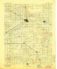 Great Bend Kansas Historical topographic map, 1:125000 scale, 30 X 30 Minute, Year 1893