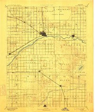 Great Bend Kansas Historical topographic map, 1:125000 scale, 30 X 30 Minute, Year 1893