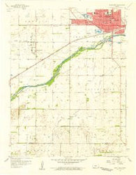 Great Bend Kansas Historical topographic map, 1:24000 scale, 7.5 X 7.5 Minute, Year 1958