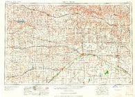 Great Bend Kansas Historical topographic map, 1:250000 scale, 1 X 2 Degree, Year 1958