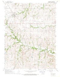 Greenleaf Kansas Historical topographic map, 1:24000 scale, 7.5 X 7.5 Minute, Year 1968