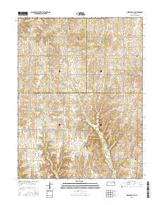 Greenleaf SE Kansas Current topographic map, 1:24000 scale, 7.5 X 7.5 Minute, Year 2015