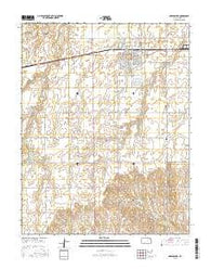 Greensburg Kansas Current topographic map, 1:24000 scale, 7.5 X 7.5 Minute, Year 2015
