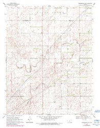 Greensburg NE Kansas Historical topographic map, 1:24000 scale, 7.5 X 7.5 Minute, Year 1969