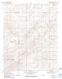 Greensburg NE Kansas Historical topographic map, 1:24000 scale, 7.5 X 7.5 Minute, Year 1969
