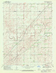 Greensburg NE Kansas Historical topographic map, 1:24000 scale, 7.5 X 7.5 Minute, Year 1969