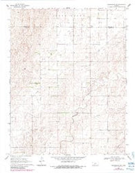 Greensburg NW Kansas Historical topographic map, 1:24000 scale, 7.5 X 7.5 Minute, Year 1969