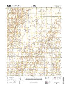 Greensburg NW Kansas Current topographic map, 1:24000 scale, 7.5 X 7.5 Minute, Year 2015