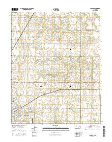 Greenwich Kansas Current topographic map, 1:24000 scale, 7.5 X 7.5 Minute, Year 2015