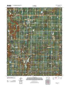 Grenola Kansas Historical topographic map, 1:24000 scale, 7.5 X 7.5 Minute, Year 2012