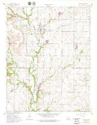 Grenola Kansas Historical topographic map, 1:24000 scale, 7.5 X 7.5 Minute, Year 1962