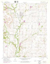 Grenola Kansas Historical topographic map, 1:24000 scale, 7.5 X 7.5 Minute, Year 1962