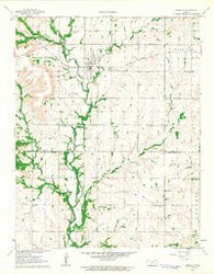 Grenola Kansas Historical topographic map, 1:24000 scale, 7.5 X 7.5 Minute, Year 1962