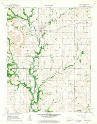 Grenola Kansas Historical topographic map, 1:24000 scale, 7.5 X 7.5 Minute, Year 1962