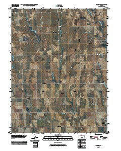 Gretna Kansas Historical topographic map, 1:24000 scale, 7.5 X 7.5 Minute, Year 2009