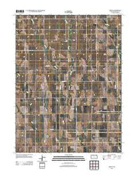 Gretna Kansas Historical topographic map, 1:24000 scale, 7.5 X 7.5 Minute, Year 2012