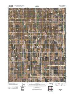 Gretna Kansas Historical topographic map, 1:24000 scale, 7.5 X 7.5 Minute, Year 2012