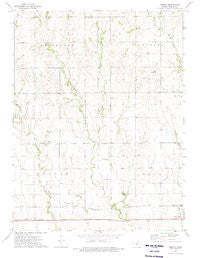 Gretna Kansas Historical topographic map, 1:24000 scale, 7.5 X 7.5 Minute, Year 1973