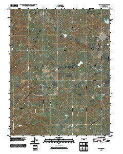 Gridley Kansas Historical topographic map, 1:24000 scale, 7.5 X 7.5 Minute, Year 2009